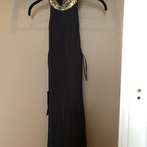 Black embellished dress
